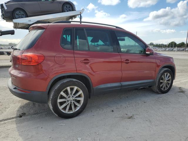 WVGAV7AX6FW113348 - 2015 VOLKSWAGEN TIGUAN S MAROON photo 3