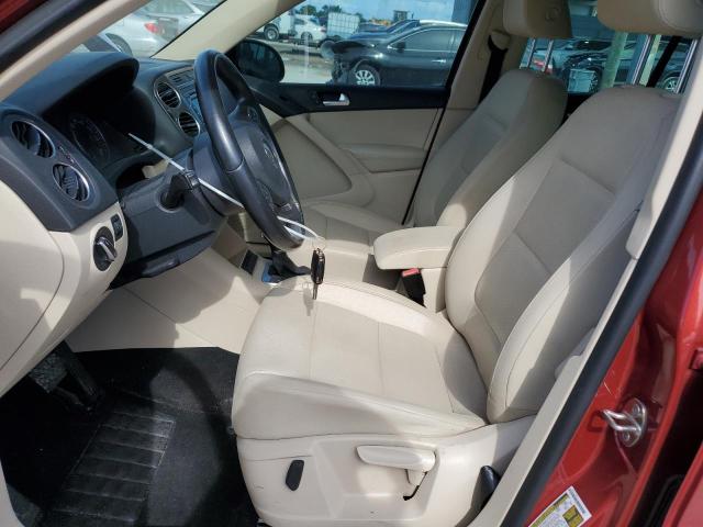 WVGAV7AX6FW113348 - 2015 VOLKSWAGEN TIGUAN S MAROON photo 7