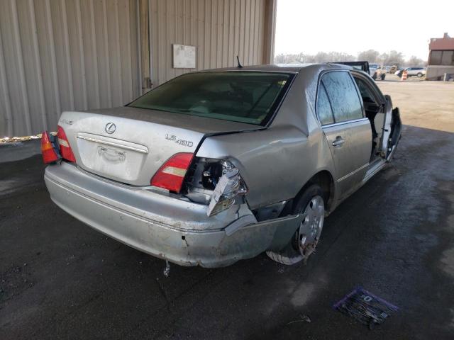 JTHBN30F630097935 - 2003 LEXUS LS 430 SILVER photo 4