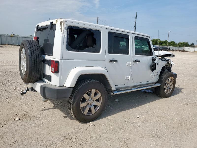 1C4BJWEG2GL284576 - 2016 JEEP WRANGLER U SAHARA WHITE photo 3