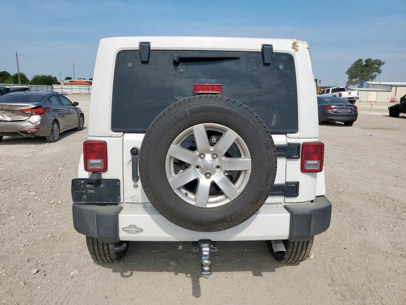 1C4BJWEG2GL284576 - 2016 JEEP WRANGLER U SAHARA WHITE photo 6