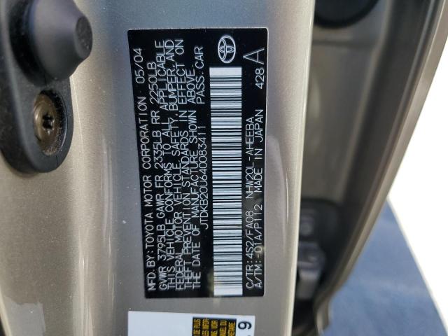 JTDKB20U640083411 - 2004 TOYOTA PRIUS 米色 照片 12