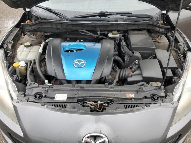 JM1BL1L77C1670528 - 2012 MAZDA 3 I GRAY photo 11