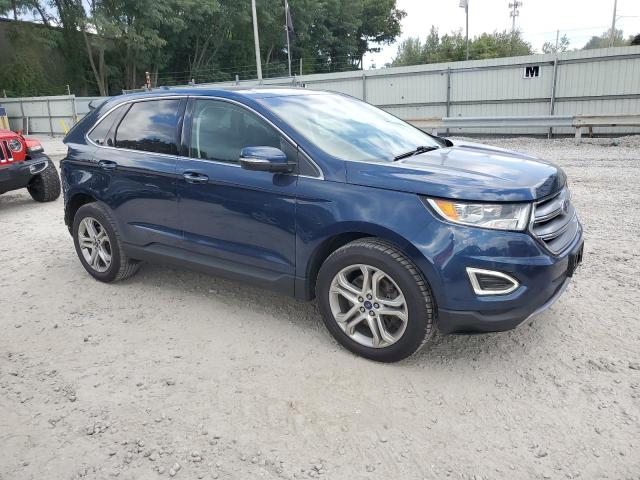 2FMPK4K97HBB05250 - 2017 FORD EDGE TITANIUM BLUE photo 4