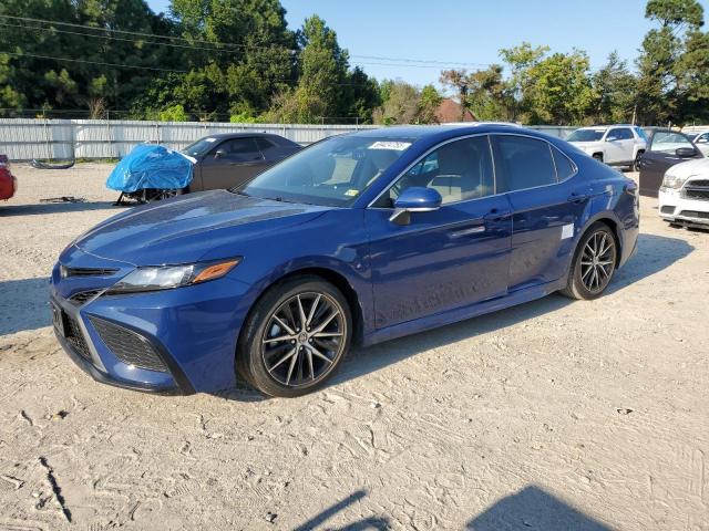 4T1T11AK8RU201596 - 2024 TOYOTA CAMRY SE NIGHT SHADE BLUE photo 1