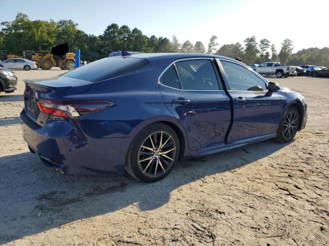 4T1T11AK8RU201596 - 2024 TOYOTA CAMRY SE NIGHT SHADE BLUE photo 3