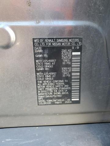 KNMAT2MV4LP527810 - 2020 NISSAN ROGUE S 灰色 照片 14