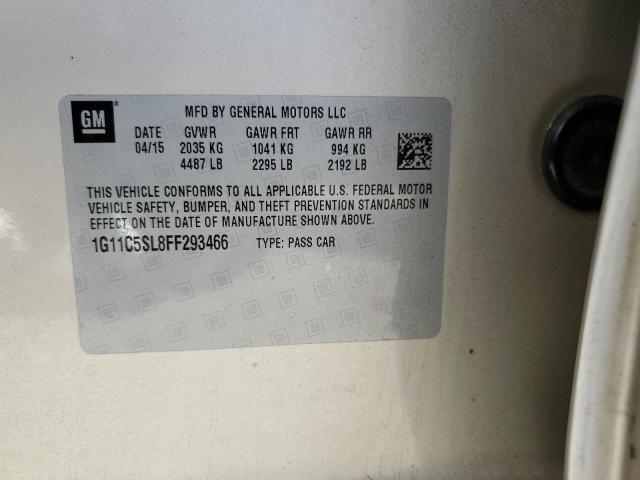 1G11C5SL8FF293466 - 2015 CHEVROLET MALIBU 1LT 金色 照片 12