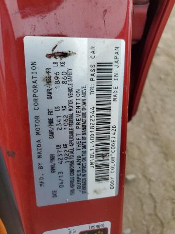 JM1BL1L40D1822544 - 2013 MAZDA SPEED 3 RED photo 12
