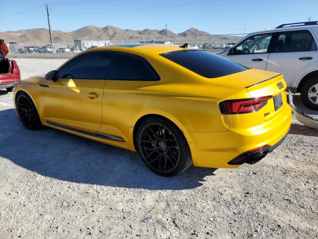 WUAPWAF57KA903820 - 2019 AUDI RS5 YELLOW photo 2