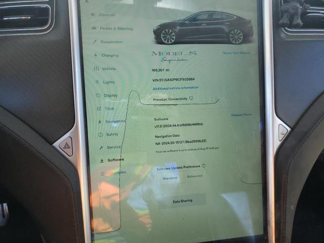 5YJSA1DP9CFS00884 - 2012 TESLA MODEL S Qara foto 9