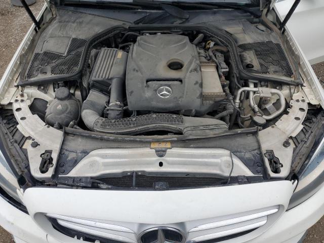 55SWF4KBXHU228078 - 2017 MERCEDES-BENZ C 300 4MATIC WHITE photo 11