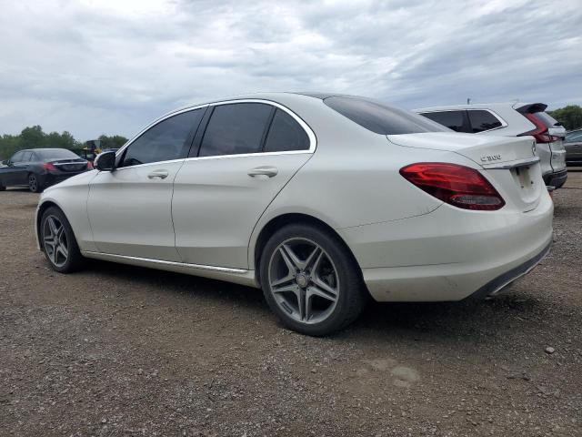 55SWF4KBXHU228078 - 2017 MERCEDES-BENZ C 300 4MATIC WHITE photo 2