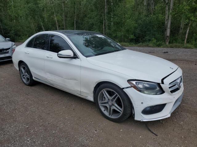 55SWF4KBXHU228078 - 2017 MERCEDES-BENZ C 300 4MATIC WHITE photo 4