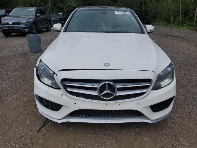 55SWF4KBXHU228078 - 2017 MERCEDES-BENZ C 300 4MATIC WHITE photo 5