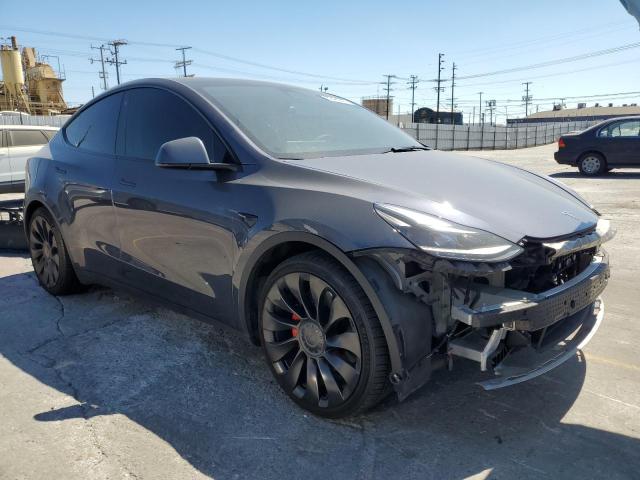 7SAYGDEF7NF491276 - 2022 TESLA MODEL Y GRAY photo 4