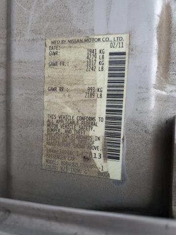 1N4AL2AP3BC147813 - 2011 NISSAN ALTIMA BASE Արծաթագույն լուսանկար 12