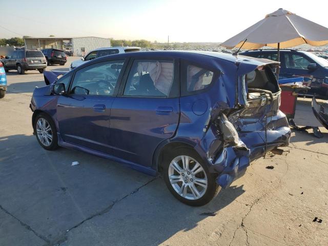 JHMGE8H41AS005508 - 2010 HONDA FIT SPORT BLUE photo 2