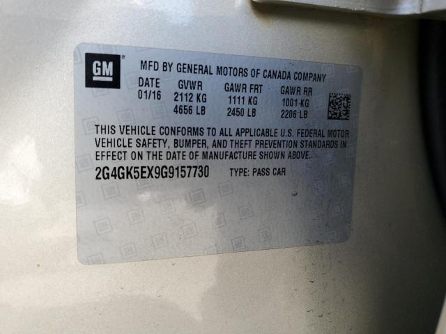 2G4GK5EX9G9157730 - 2016 BUICK REGAL 米色 照片 12