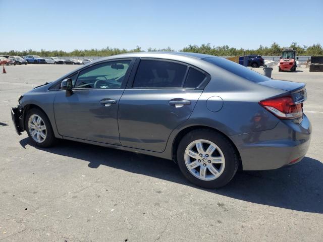 19XFB2F56DE256174 - 2013 HONDA CIVIC LX GRAY photo 2