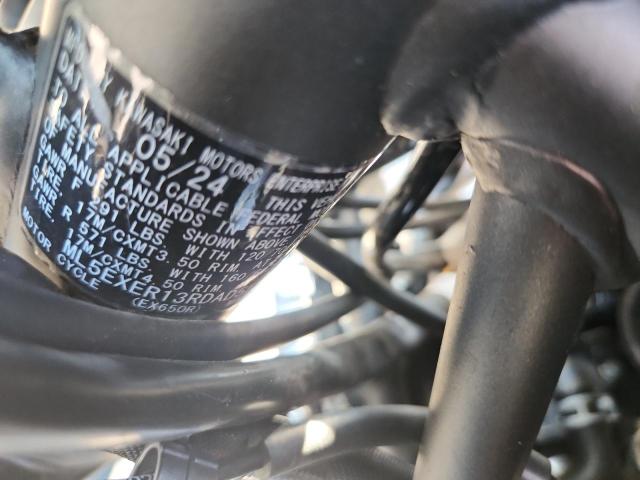 ML5EXER13RDAD5527 - 2024 KAWASAKI EX650 R BLACK photo 9