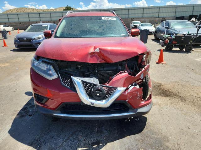 KNMAT2MV7GP608323 - 2016 NISSAN ROGUE S RED photo 5