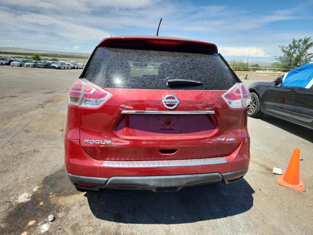 KNMAT2MV7GP608323 - 2016 NISSAN ROGUE S RED photo 6