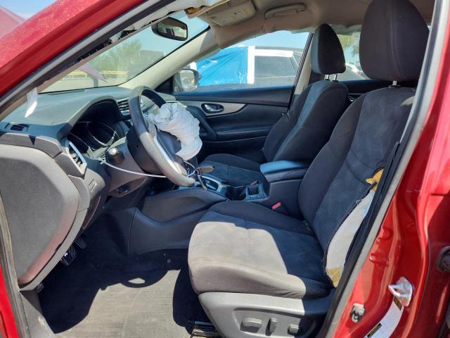 KNMAT2MV7GP608323 - 2016 NISSAN ROGUE S RED photo 7