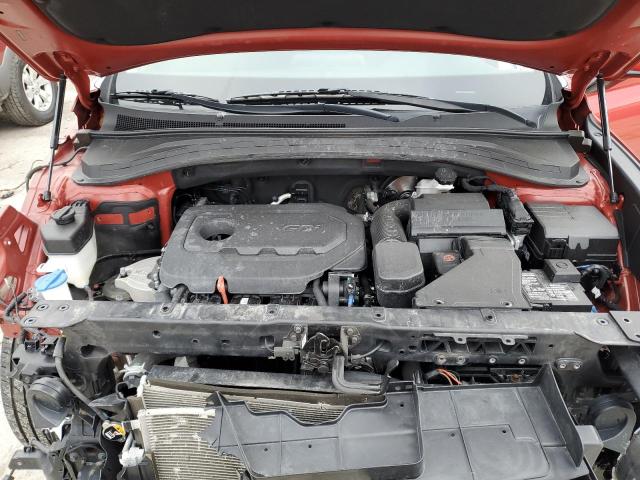 5NMS33AD5KH091756 - 2019 HYUNDAI SANTA FE SEL Կարմիր լուսանկար 12