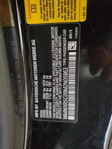 WMWXR5C09M2N05863 - 2021 MINI COOPER S შავი ფოტო 12