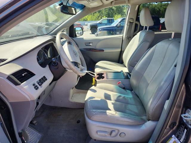 5TDYK3DC9ES473919 - 2014 TOYOTA SIENNA XLE GRAY photo 7