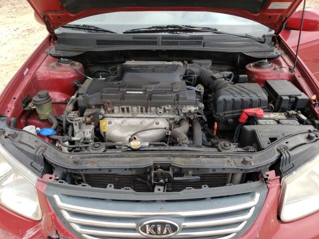 KNAFE122085533302 - 2008 KIA SPECTRA EX RED photo 11