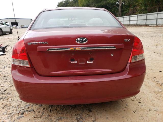 KNAFE122085533302 - 2008 KIA SPECTRA EX RED photo 6