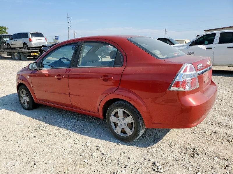 KL1TD56647B098935 - 2007 CHEVROLET AVEO BASE RED photo 2