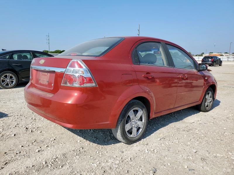 KL1TD56647B098935 - 2007 CHEVROLET AVEO BASE RED photo 3