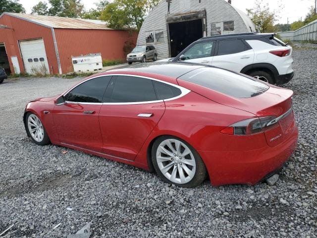 5YJSA1E27JF243782 - 2018 TESLA MODEL S წითელი ფოტო 2