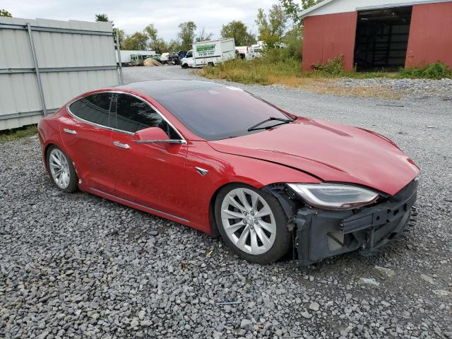 5YJSA1E27JF243782 - 2018 TESLA MODEL S წითელი ფოტო 4