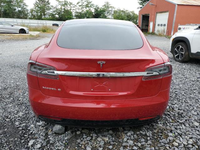 5YJSA1E27JF243782 - 2018 TESLA MODEL S წითელი ფოტო 6