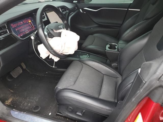 5YJSA1E27JF243782 - 2018 TESLA MODEL S წითელი ფოტო 7
