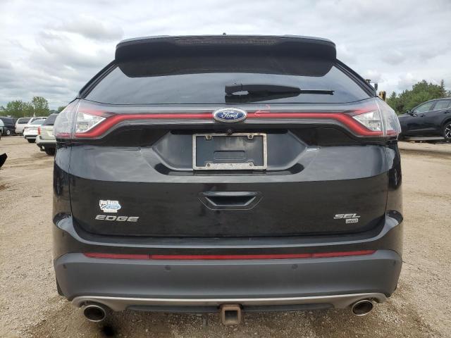 2FMPK4J8XJBC10377 - 2018 FORD EDGE SEL შავი ფოტო 6