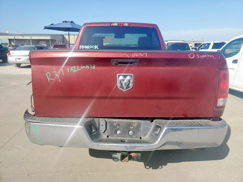 3C6JR6AG4KG509877 - 2019 RAM 1500 CLASS TRADESMAN Tünd qırmızı foto 6