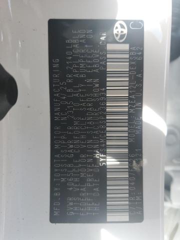 5YFS4MCE8SP236934 - 2025 TOYOTA COROLLA SE Ağ foto 12