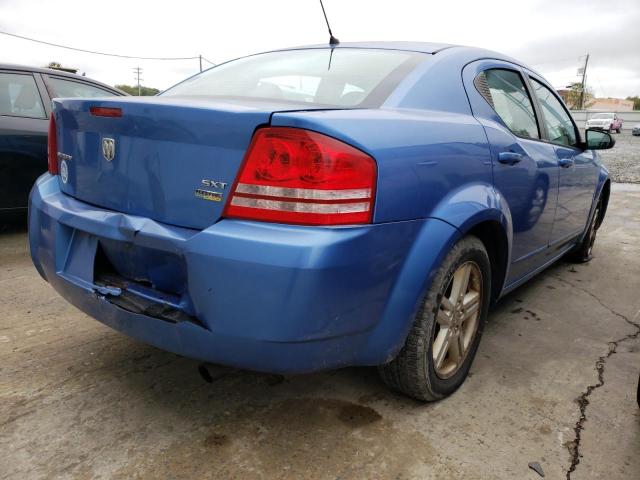 1B3LC56R28N685464 - 2008 DODGE AVENGER SXT BLUE photo 3