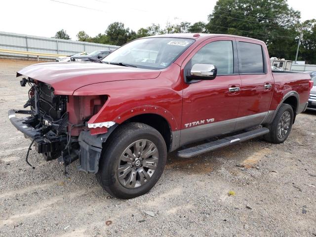 1N6AA1E51KN508430 - 2019 NISSAN TITAN SV RED photo 1