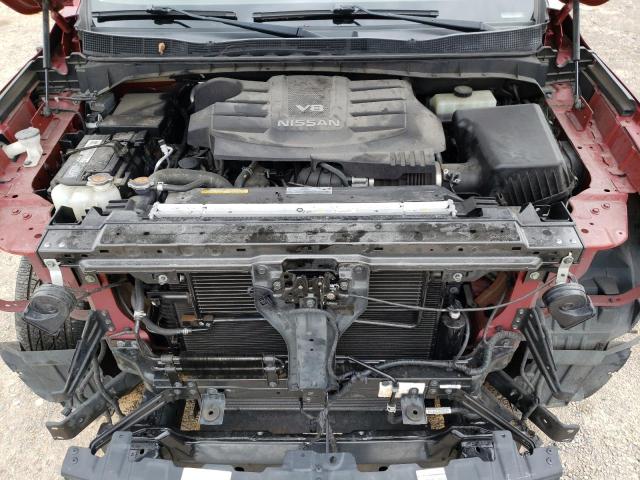 1N6AA1E51KN508430 - 2019 NISSAN TITAN SV RED photo 11