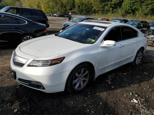 19UUA8F50EA007159 - 2014 ACURA TL TECH WHITE photo 1
