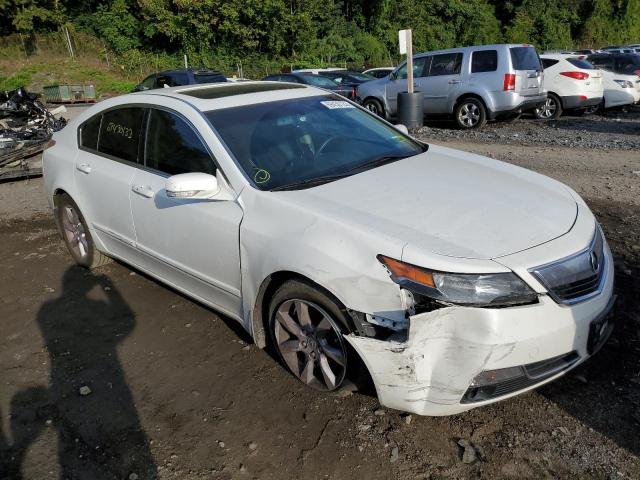 19UUA8F50EA007159 - 2014 ACURA TL TECH WHITE photo 4