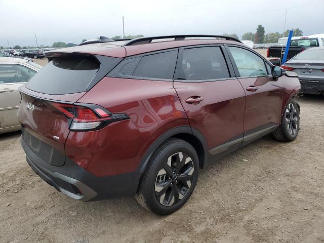 5XYK6CAF6PG107036 - 2023 KIA SPORTAGE X LINE MAROON photo 3