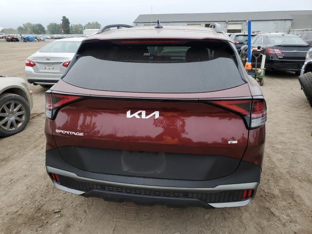 5XYK6CAF6PG107036 - 2023 KIA SPORTAGE X LINE MAROON photo 6