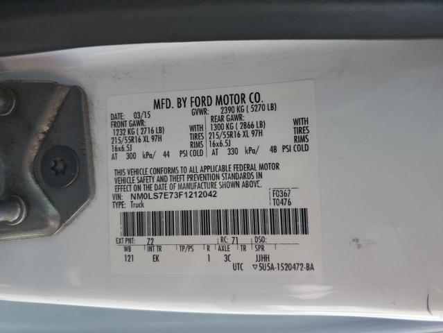 NM0LS7E73F1212042 - 2015 FORD TRANSIT CO XL 白色 照片 13